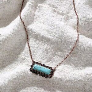 Turquoise Statement Necklace STERLING & STITCH
